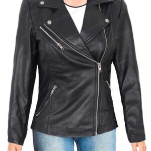 Black Women Leather Jacket