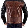 Dual Color Leather Jacket for Men