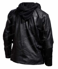 Hoody Leather Jacket