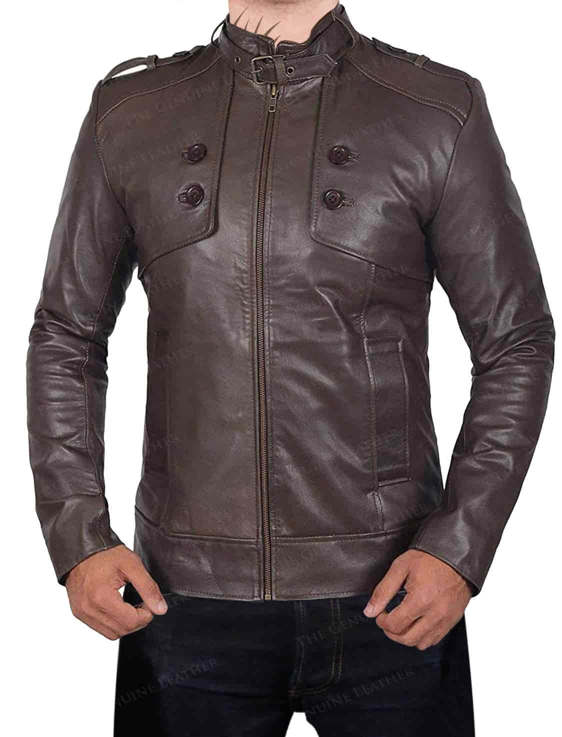 Chocolate Bown Leather Jacket