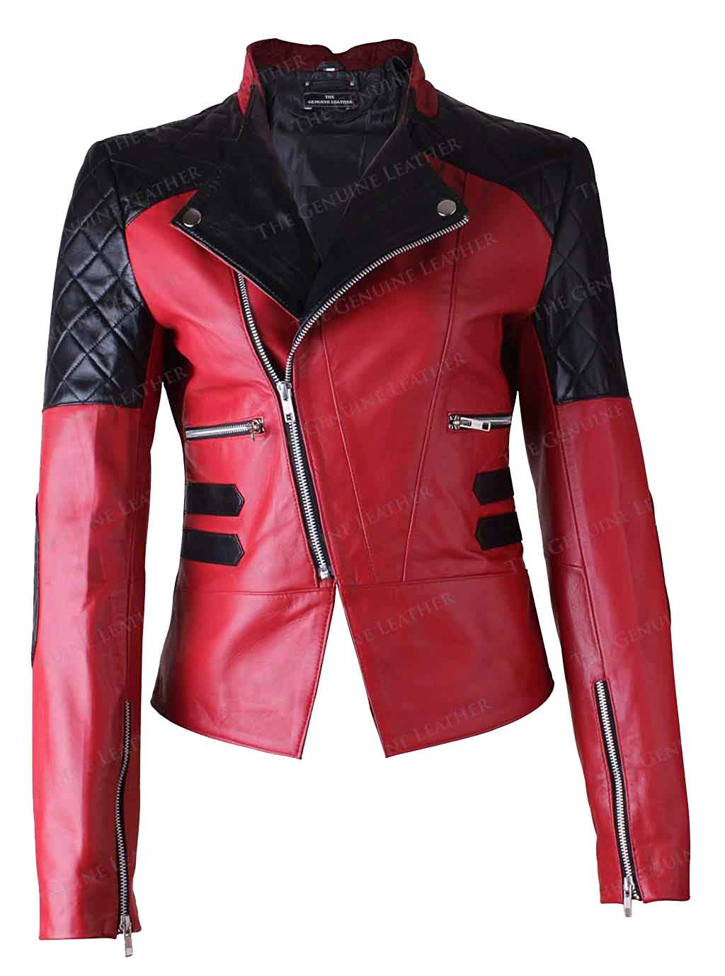 Damask Stylish Motorbike Womens Leather Jacket