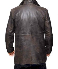 Dark Brown Men Leather Jacket