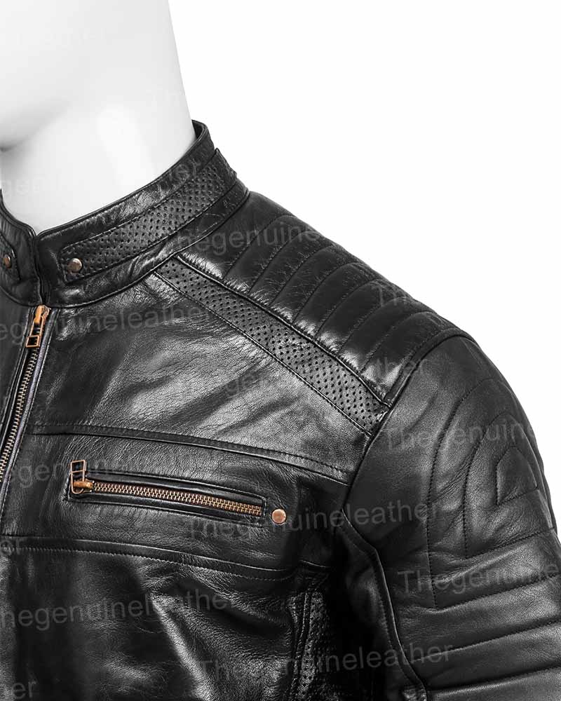 Men's Stylish real leather jacket  genuine leather jacket