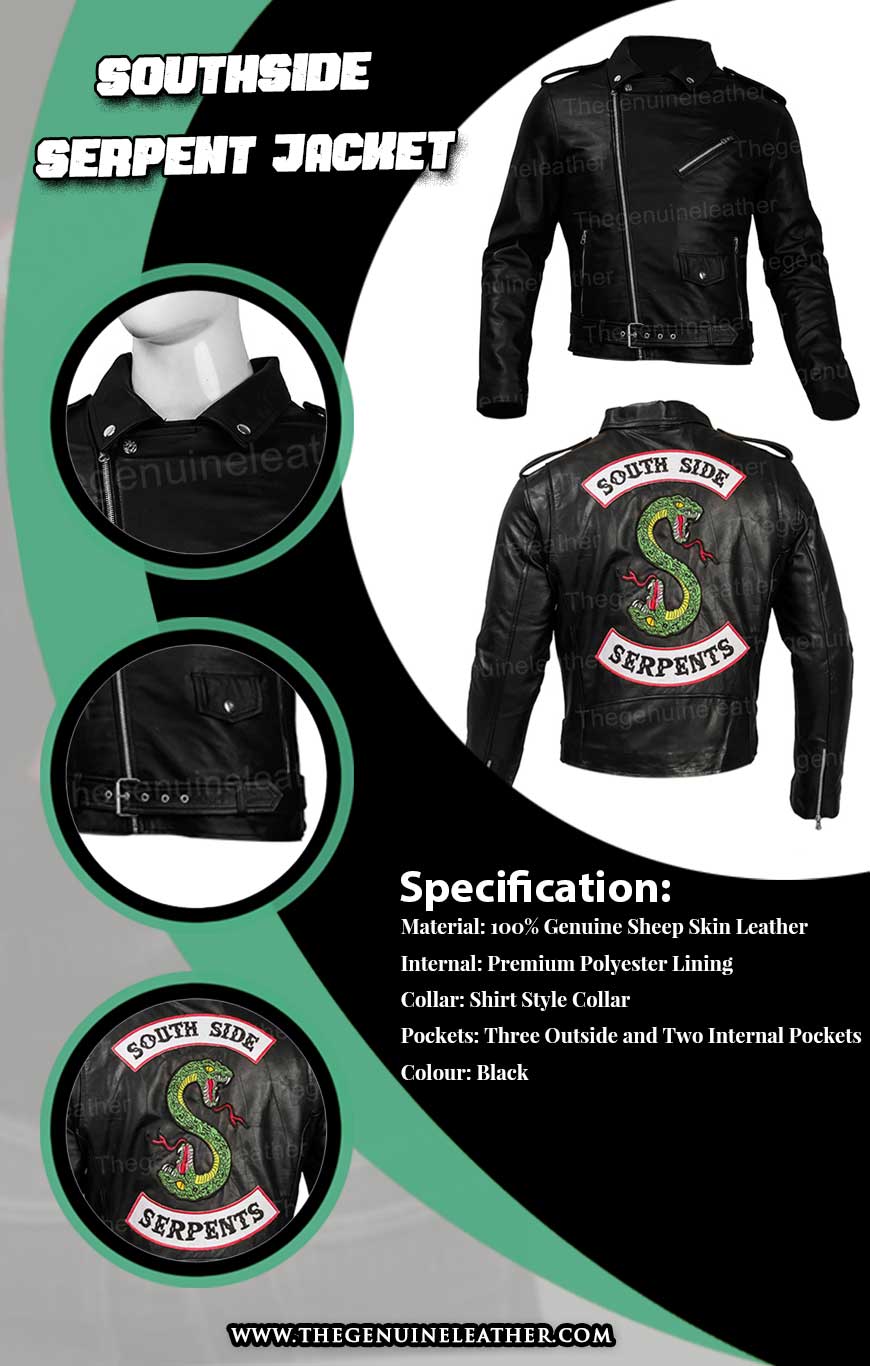 Southside Serpents Jacket Infographic