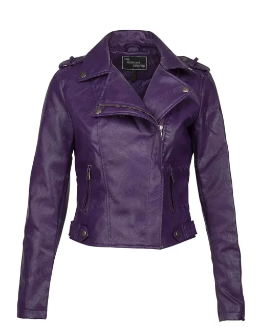 Womens Purple Jacket | Purple Leather Jacket | Leather Purple Jacket