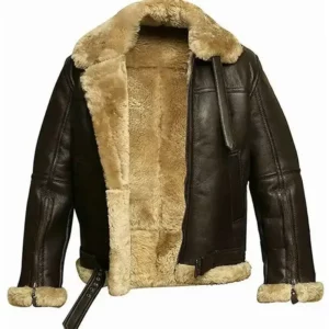 FUR Aviator Flying Pilot Bomber Jacket
