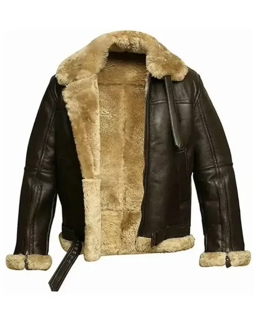 FUR Aviator Flying Pilot Bomber Jacket