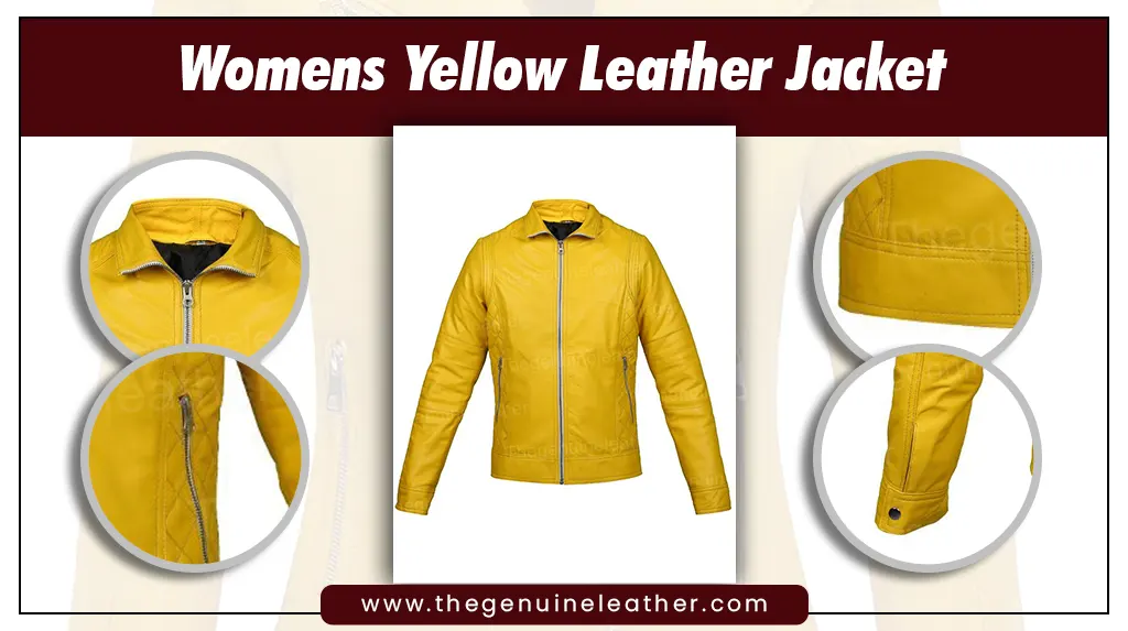 Womens Yellow Leather Jacket