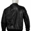 Black Bomber Real Leather Jacket