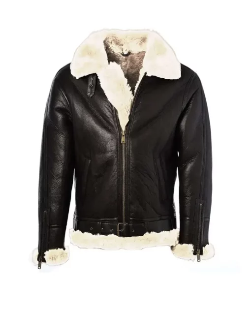 Fur Aviator Pilot Bomber Jacket | Fur Aviator Leather Jacket