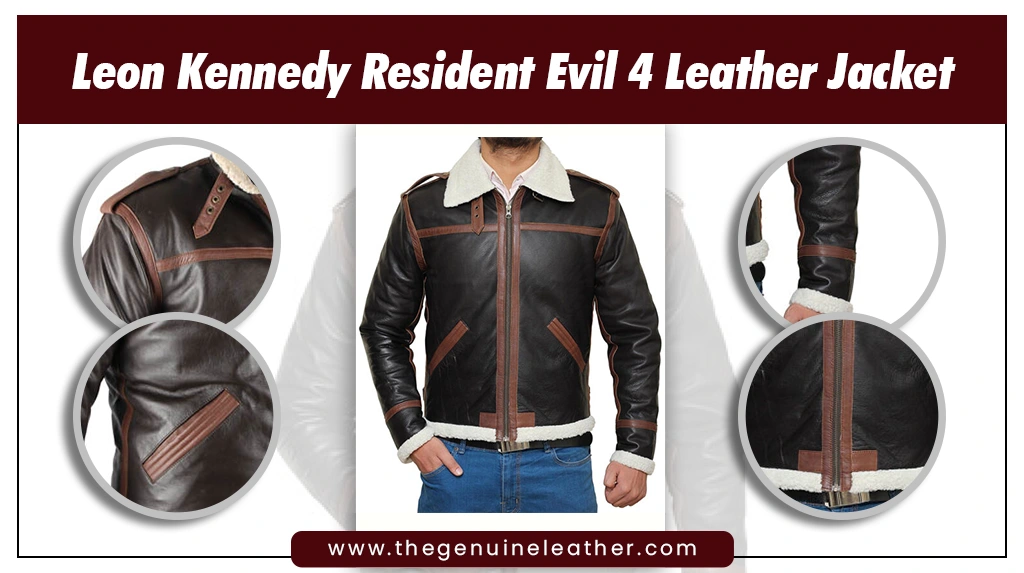 Leon Kennedy Resident Evil 4 Leather Jacket