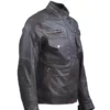 Cafe Racer Distressed Brown Leather Jacket