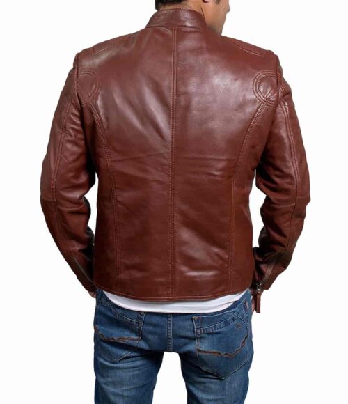 Biker Brown Leather Jacket