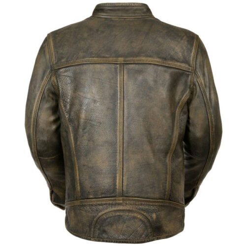 CAFE RACER MOTORCYCLE LEATHER JACKET