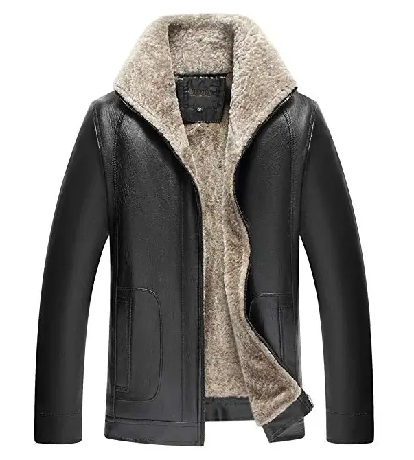 Lierdar Fur Faux Leather Jacket