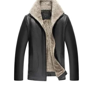 Lierdar Fur Faux Leather Jacket