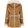 Womens Fur Overcoat With Hood