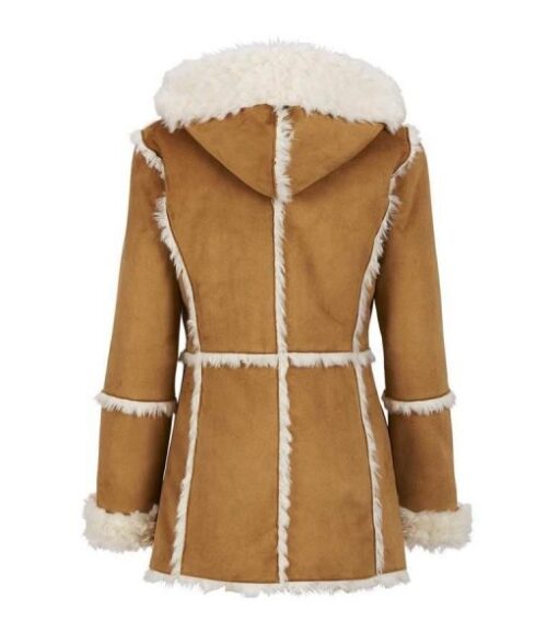 Womens Fur Overcoat With Hood