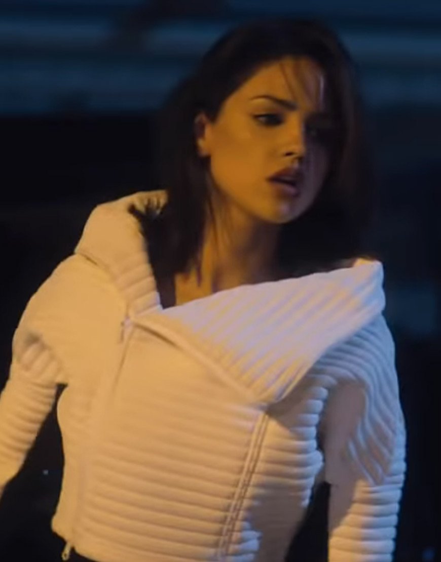 Eiza Gonzalez Bloodshot White Jacket