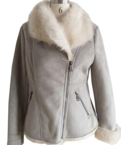 Ladies Bomber Fancy Fur Jacket