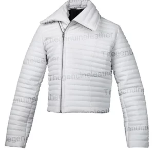 Women White Faux Jacket