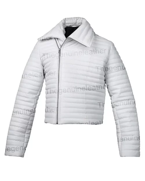 Women White Faux Jacket