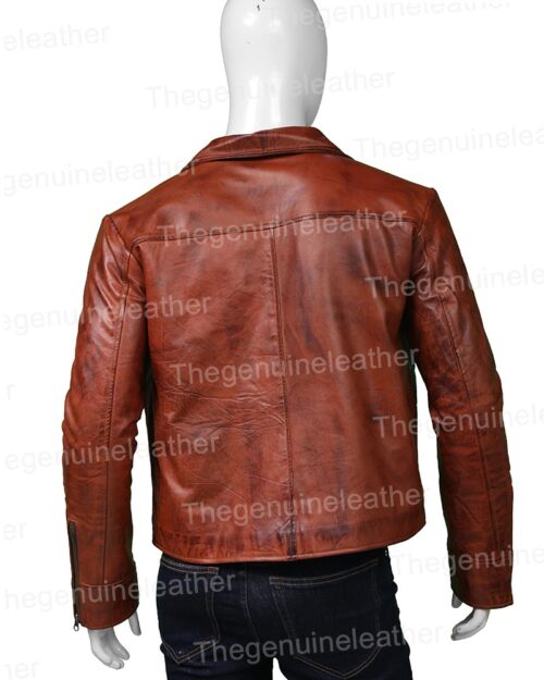 Aquaman Justice League Brown Leather Jacket