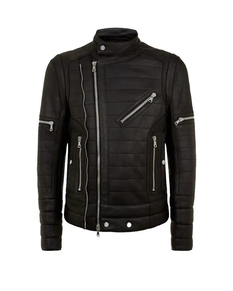 Brando Black Biker Leather Jacket