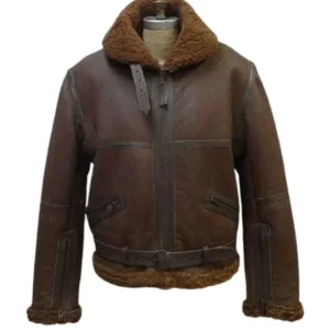 Mens B3 Aviator RAF Shearling Flight Bomber Jacket