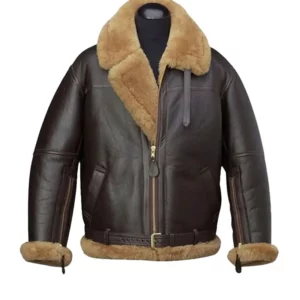 Mens B3 Flying Cockpit Aviator Shearling Jacket