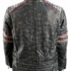 Mens Motorcycle Retro Leather Jacket