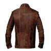 Mens Vintage Distressed Brown Biker Leather Jacket