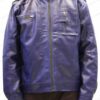 Men Blue Retro Leather Jacket
