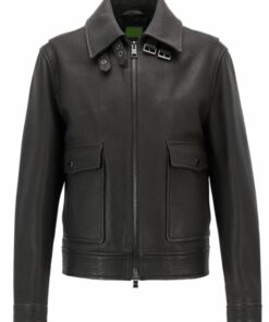 Mens Genuine Leather Biker Jacket