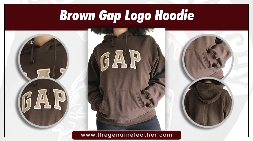 Brown Gap Logo Hoodie
