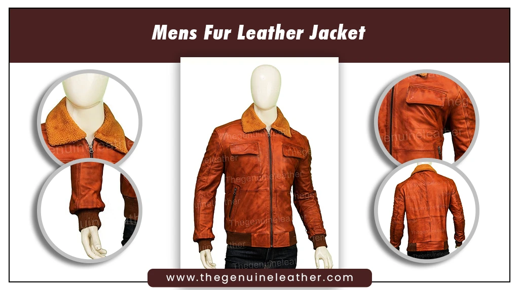 Mens Fur Leather Jacket