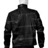 Mens Shoulder Design Black Jacket