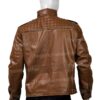 Mens Shoulder Design Brown Jacket