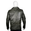 Mens Distressed Black Leather Jacket
