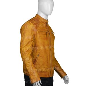 Mens Waxed Shoulder Brown Jacket