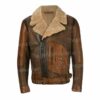 Mens Brown Leather Shearling Jacket