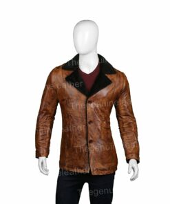 Mens-Distressed-Brown-Fur-Leather-Coat