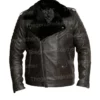 Mens Motorcycle Brown Shearling Leather Jacket
