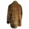 Mens Vintage Brown Leather Shearling Coat