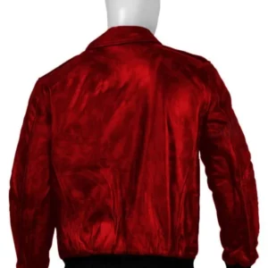Mens Red Bomber Jacket