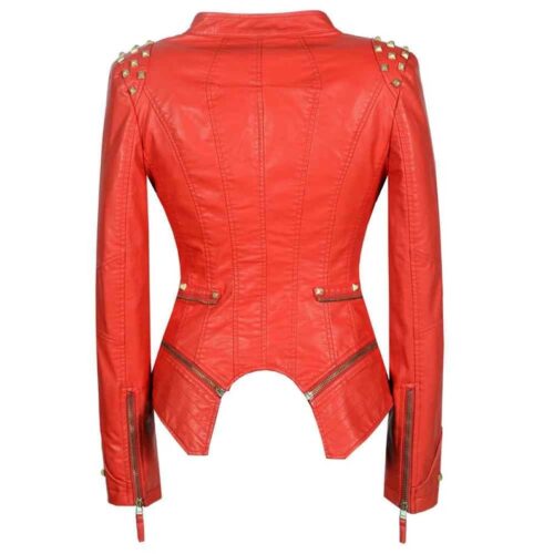 Womens Valentines Red Slim Fit Jacket