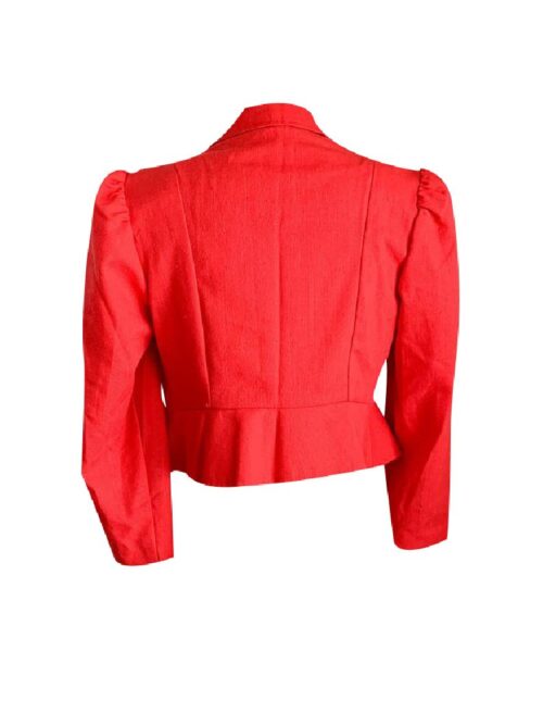 Womens Vintage Red & White Blazer