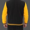 Men Black and Yellow Baseball Jacket