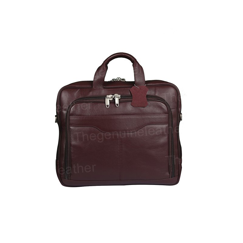 Computer Briefcase Business Case Maroon Bag