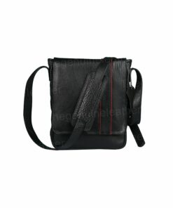 Crossbody Satchel Black Leather Bag